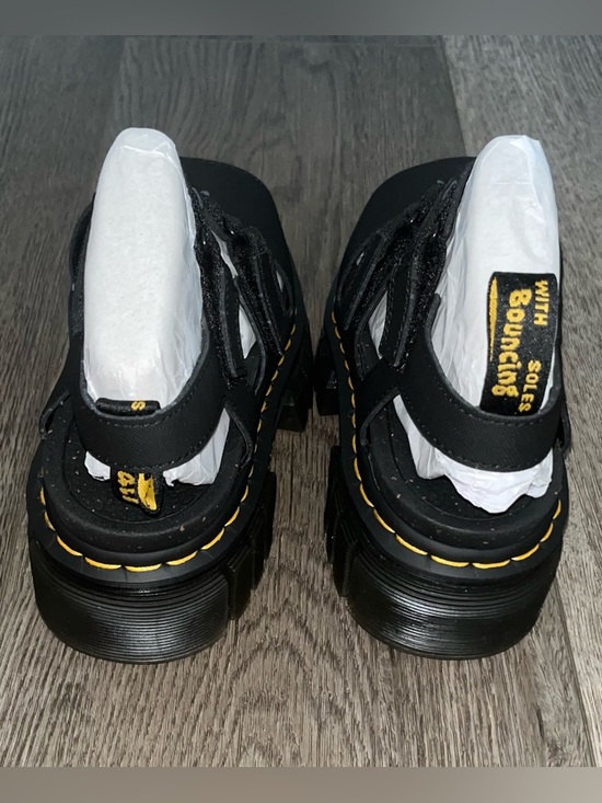 NWT Dr. Martens Ricki Leather 3-Strap Platform Sandals Size 7 - Picture 7 of 8